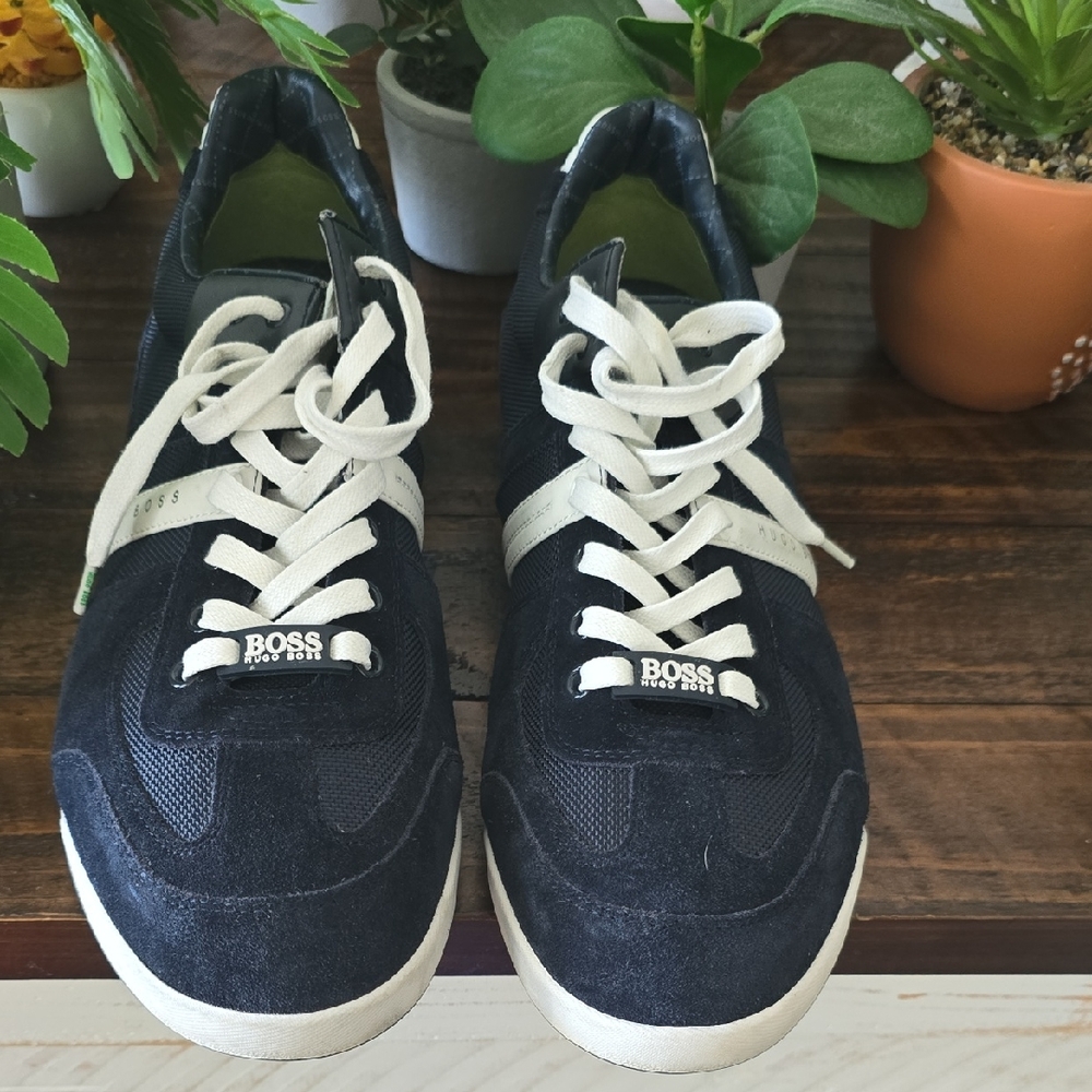 Boss Black and White Sneakers Classic Design